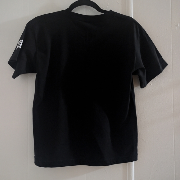 Neff Black Graphic Kids T-Shirt with Floral Design NwoT - Picture 4 of 9